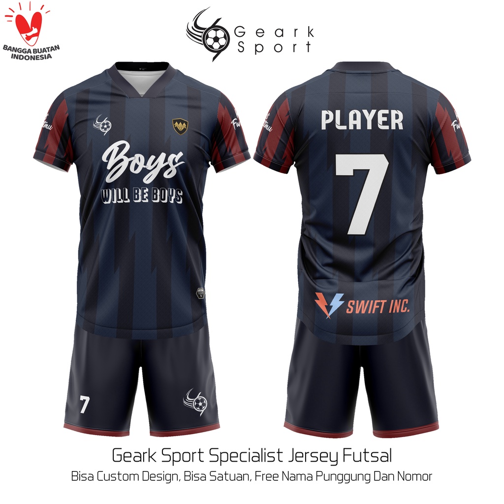 JERSEY FUTSAL - BAJU FUTSAL FULL PRINTING BISA CUSTOM DESIGN BEBAS BIAYA