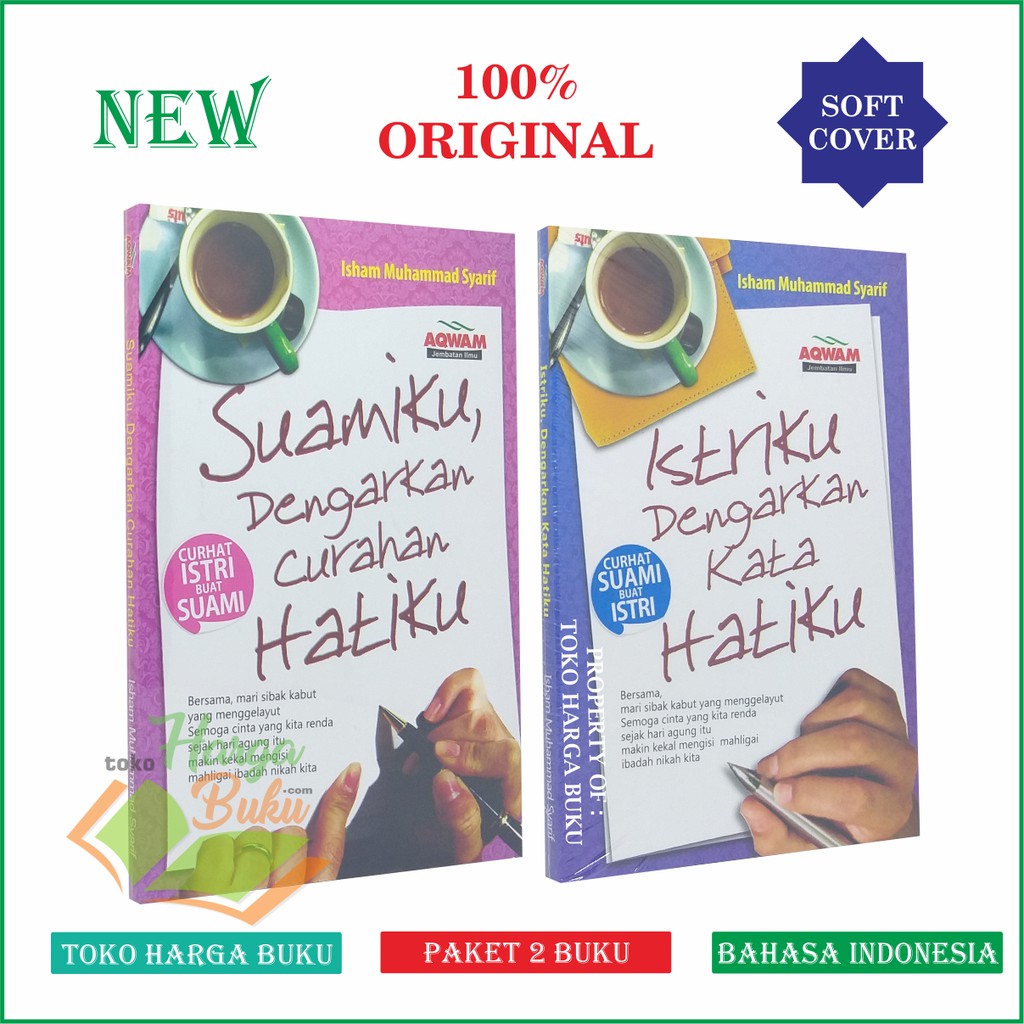 Foto Paket 2 Buku Suamiku dan Istriku Dengarkan Kata Curahan Hatiku - AQWAM