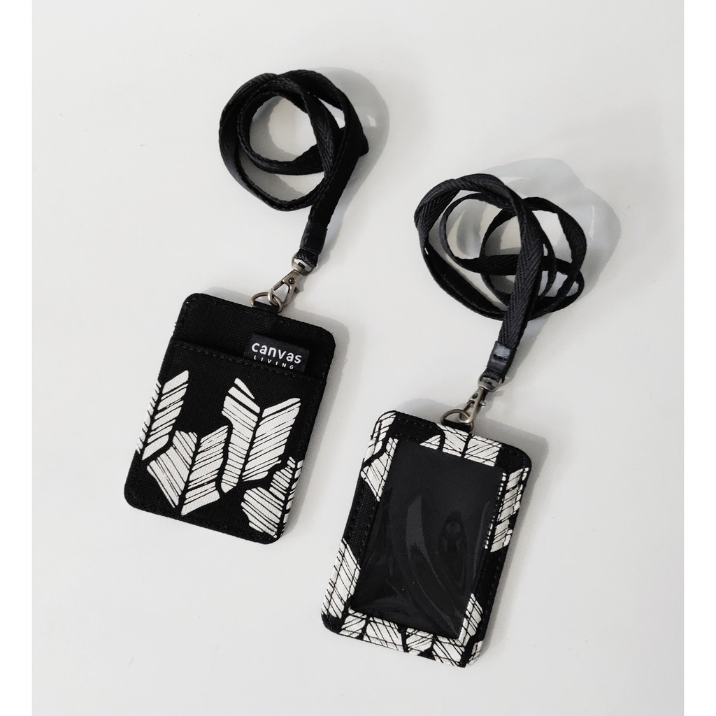 

ID Lanyard Banana Leaf Black Canvas Living