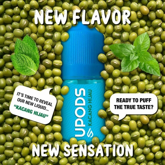 upods kacang hijau salt 30ml liquid vape