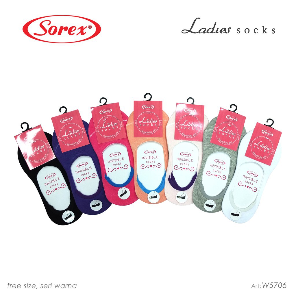 RC KAOS KAKI WANITA/CEWEK/LADIES SOREX INVISABLE/LADIES SOCKS TIPE W5709/W5708/W5703/W5706