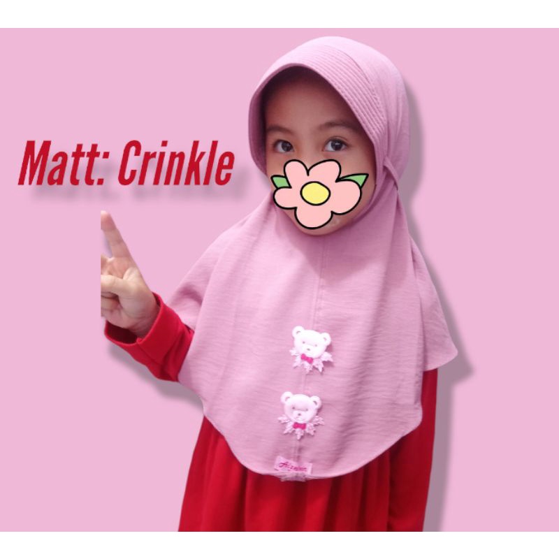 Jilbab Crinkle anak