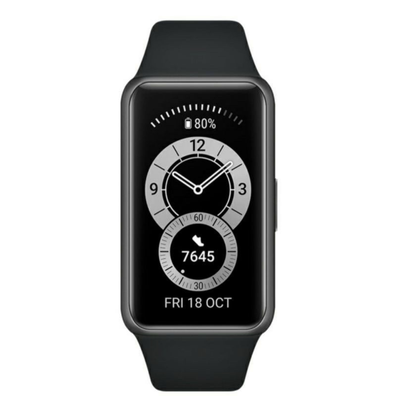 Smartwatch Huawei smart band 6 Garansi Resmi Huawei Indonesia Amoled Display Alt Miband 6 Fit Sport-Hitam