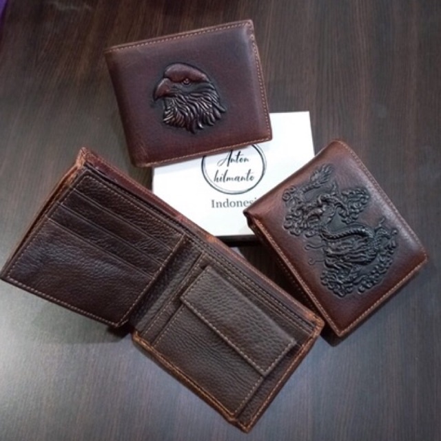 DOMPET KULIT ASLI cetak HEWAN EXSOTIS dari anton hilmanto model lipat dua sederhana #dompet #dompetpria #dompetcowok #dompetbagus #dompetkeren