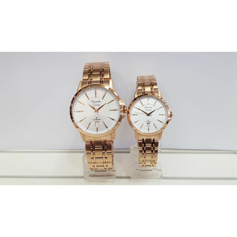 jam tangan couple Alexander christie ac 8636 original