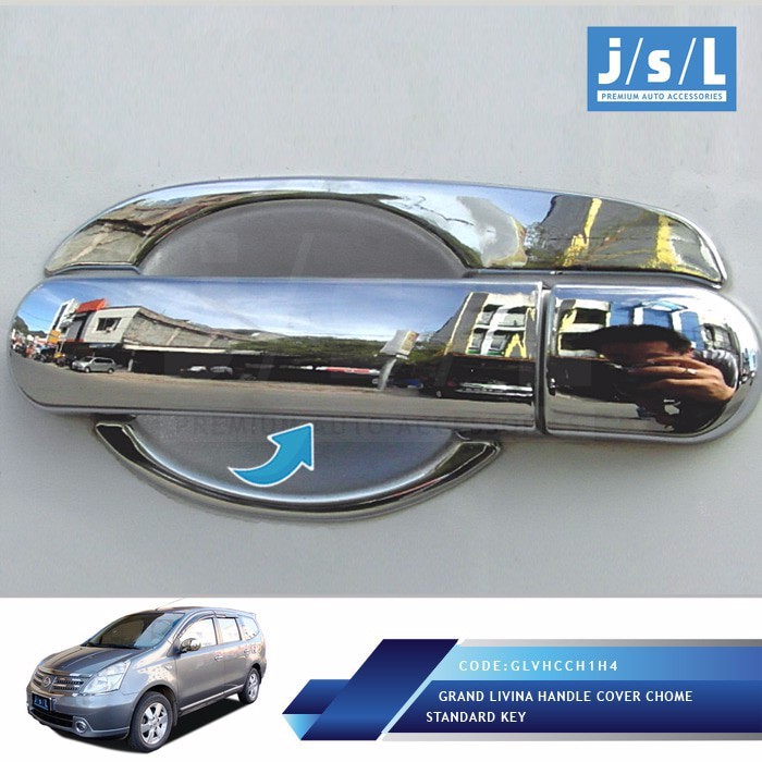 AKSESORIS LIVINA | NISSAN GRAND LIVINA HANDLE COVER CHROME 1 HOLE- AKSESORIS INTERIOR MOBIL