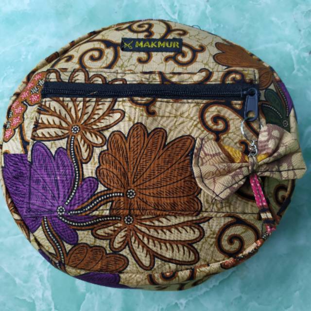 (BISA COD) TAS SELEMPANG BATIK BUNDAR CAP MAKMUR UKURAN 20 CM - SLING BAG MURAH