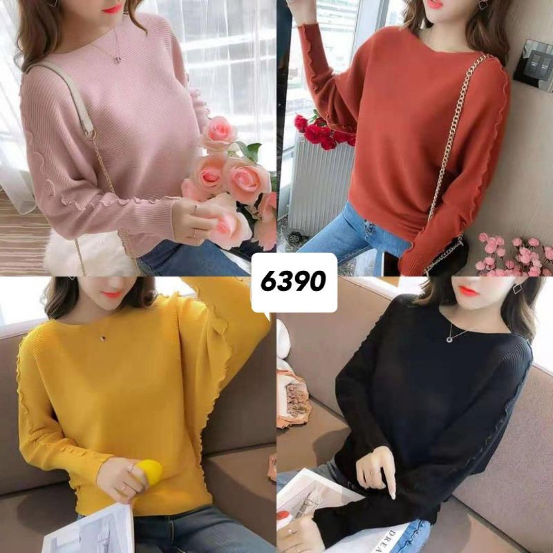 atasan rajut import 6390