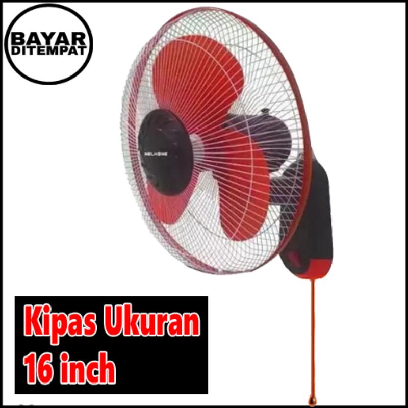 Kipas angin dinding 16 inch Welhome WH - 1663 E  / wallfan 16 inch Welhome WH-1663 E