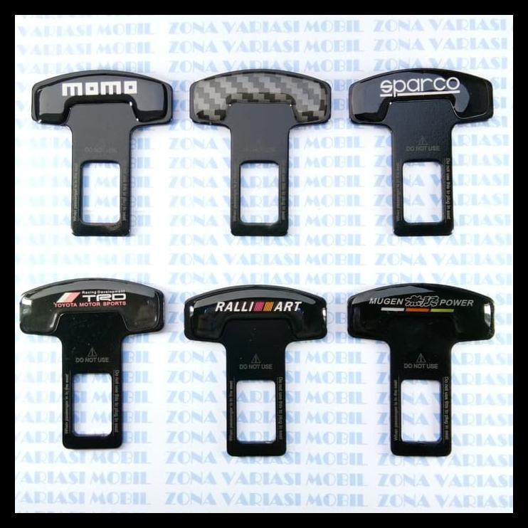 ( ALARM MOBIL ) seat belt buckle seatbelt buzzer Carbon alarm stopper colokan