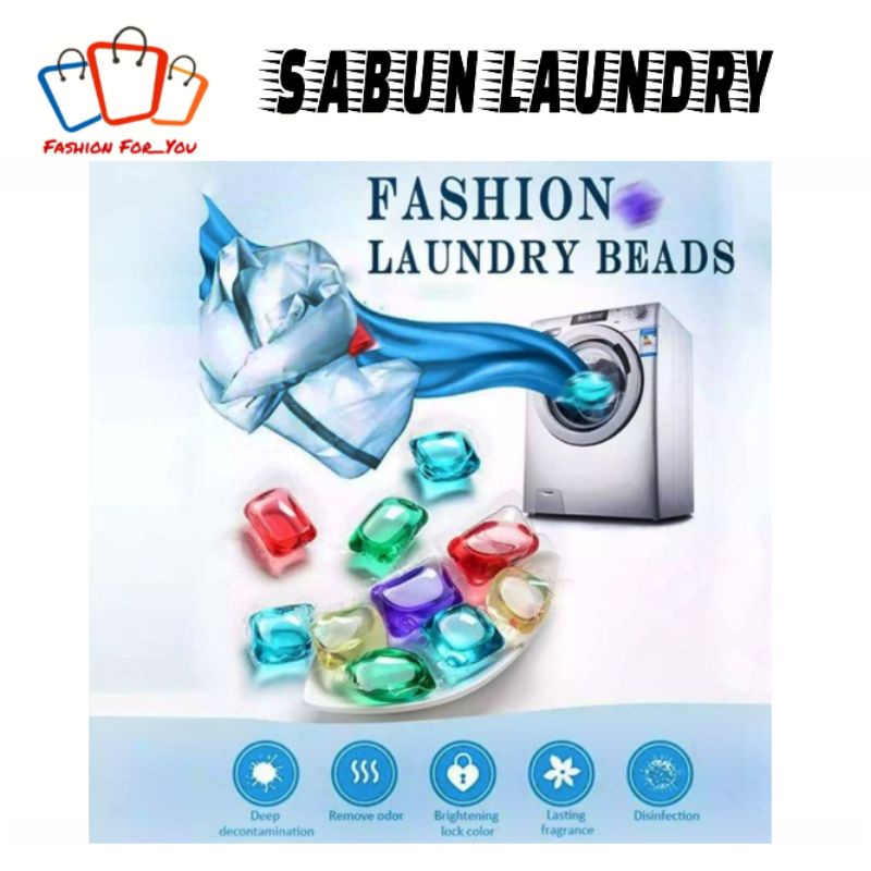 Laundry Beads / Laundry Detergent Gel / Sabun Cuci Baju Kain Celana Mesin