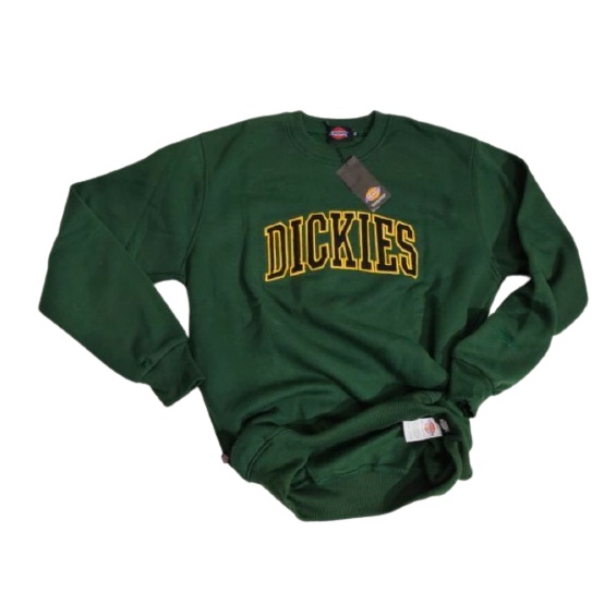 Sweater Pria/Sweatshirt Dickies Crewneck Putih Full/Sweater Pria Wanita Terbaru/Sweater Diskies/Terlaris