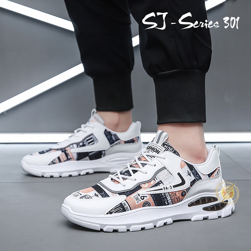 [OOS] Sepatu Sneakers Casual Pria Buat Kuliah atau Nongkrong Kualitas Premium -301