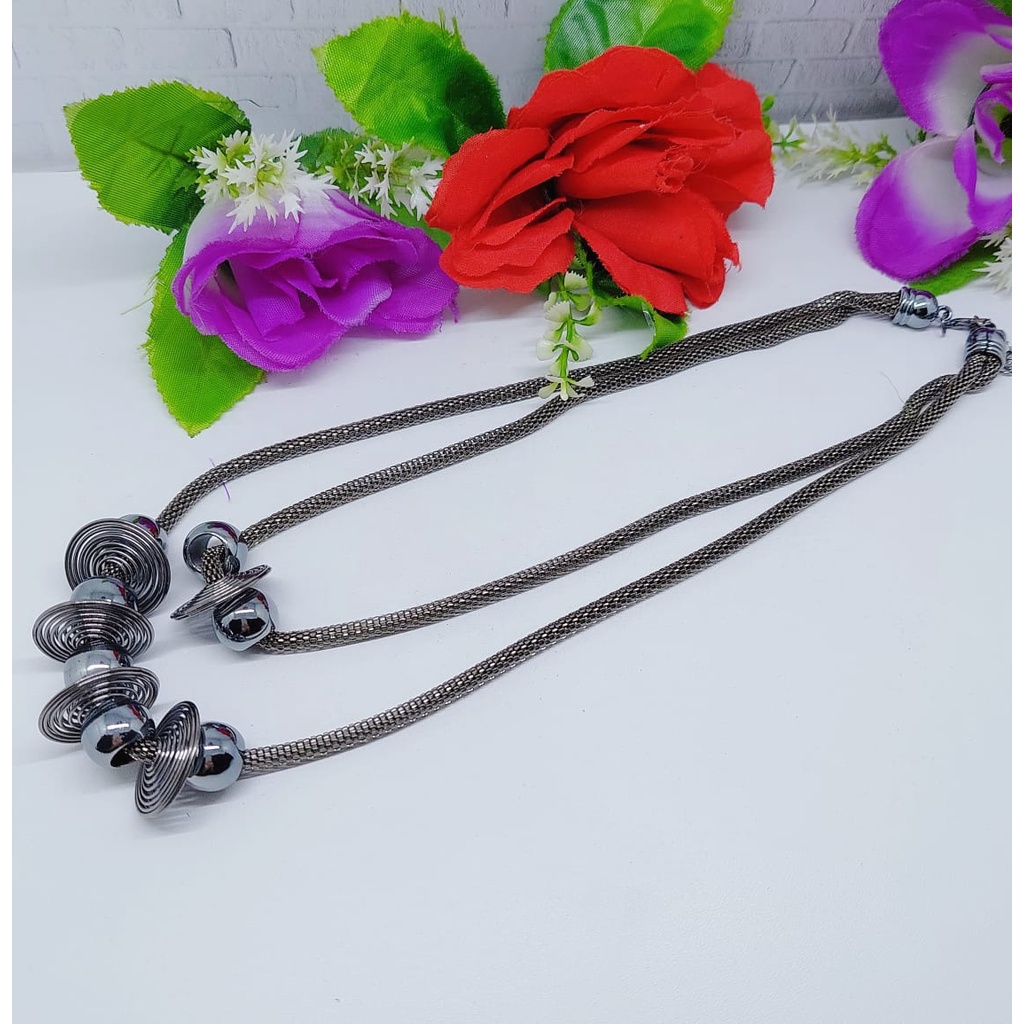 Aksesoris kalung fashion kalung elegan kalung hijab aksesoris cantik kalung daun elegan cantikA18-21