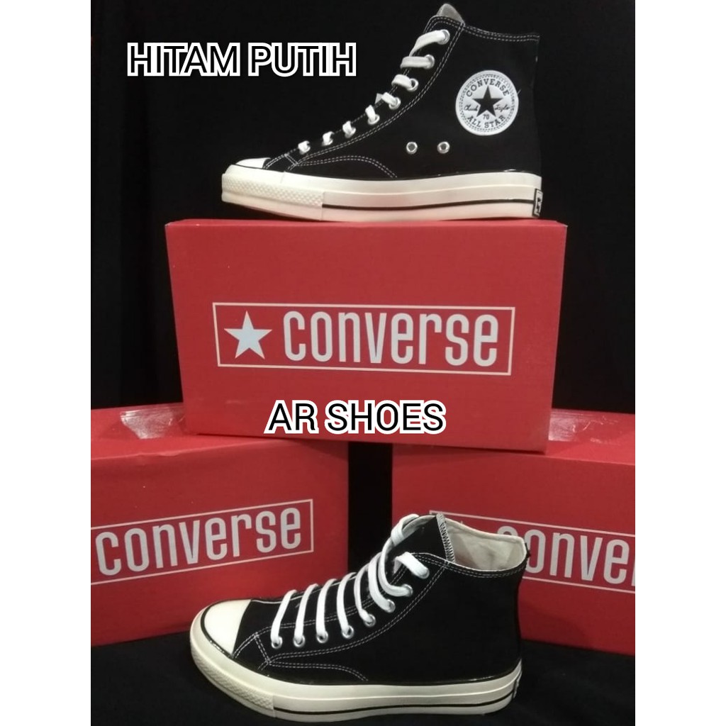 sepatu Converse original  70S tinggi hitam putih /SEPATU 70S