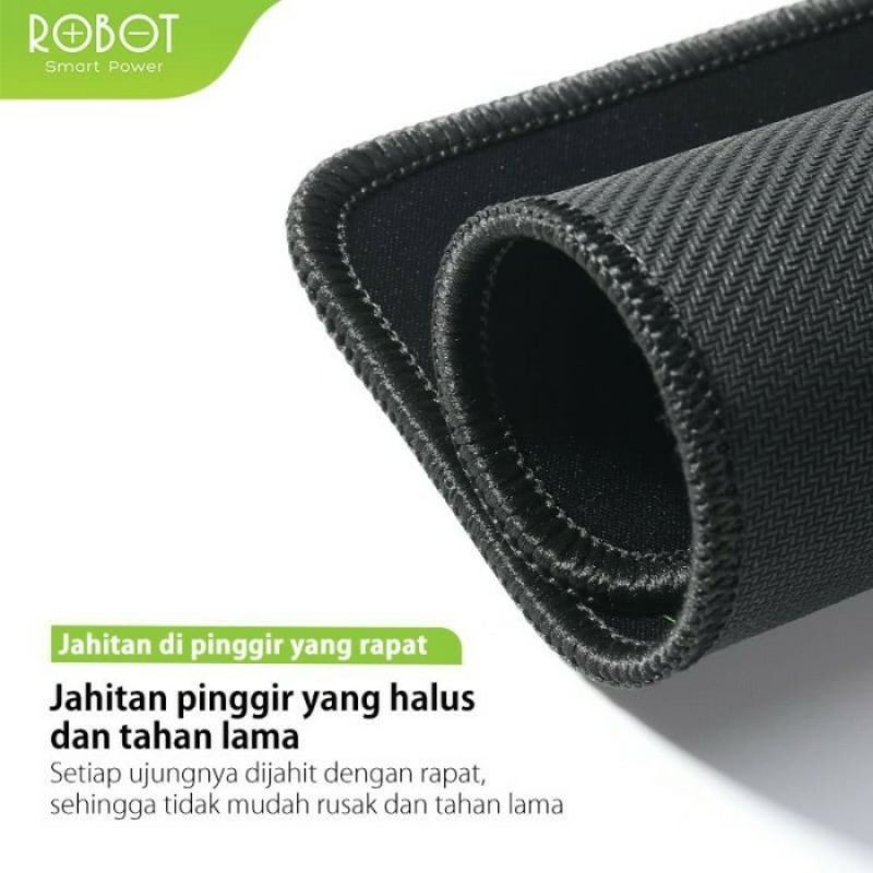 Mousepad Robot RP01 Anti Slip Hitam Polos ORIGINAL