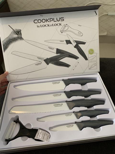 Lock & Lock Cookplus Knife 5p Dan 6p Set With Color Box / Pisau Lock N Lock