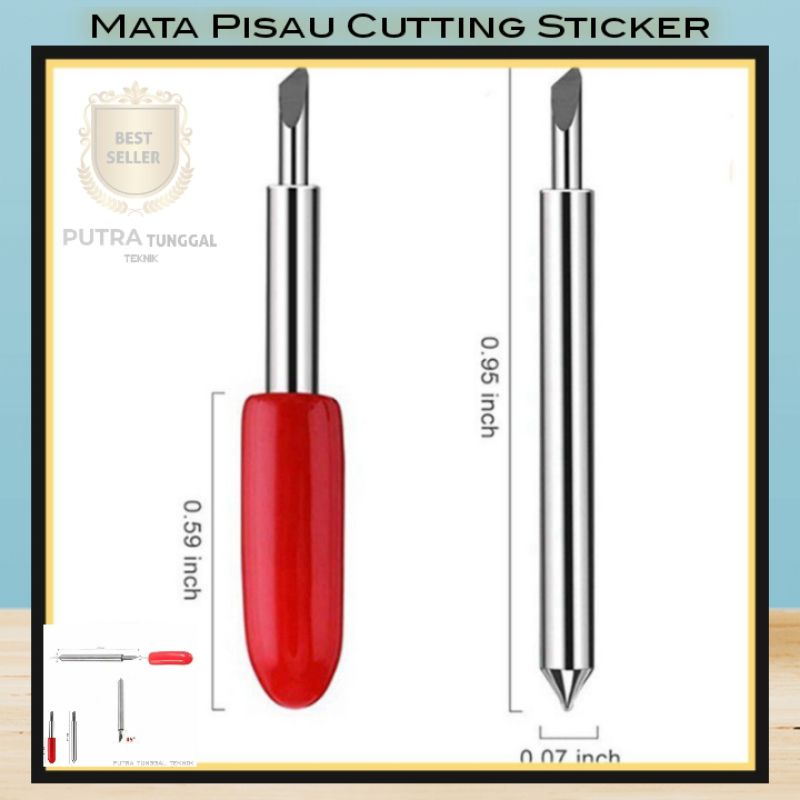 

Mata Pisau Cutting Sticker 45 Degree - Untuk Roland Jinka Copam dll