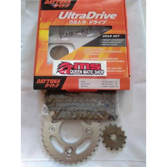 GIR SET Girset Daytona supra x 125 karisma