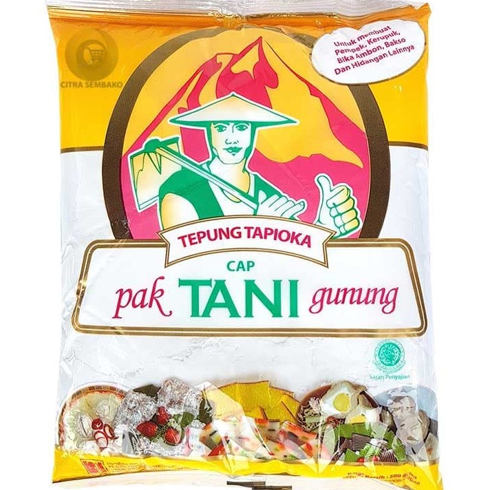 

Tepung Tapioka cap Tani Gunung 500 gr