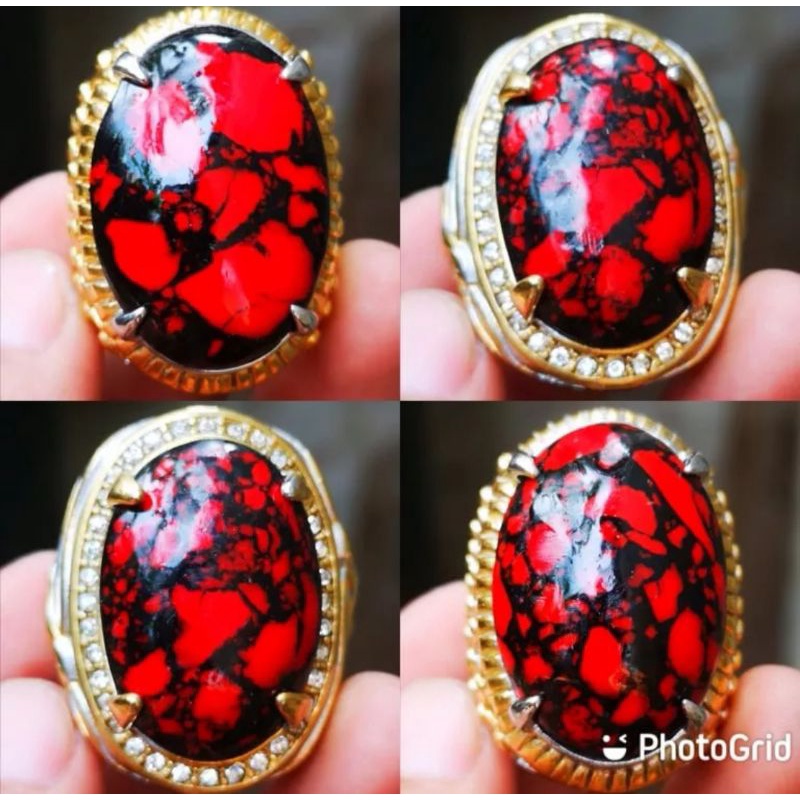Batu akik pirus merah jumbo