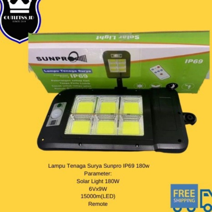 COD Lampu Taman Tenaga Surya SUNPRO IP-69 / Lampu Dinding Sunpro IP 69 / Lampu Solar Panel SUNPRO IP-69