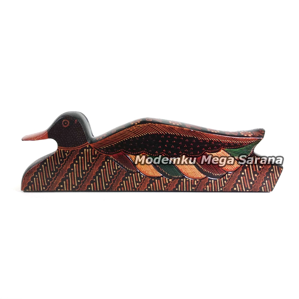 Mainan Tradisional Congklak Dakon Kayu Batik Bebek + Biji Kerang