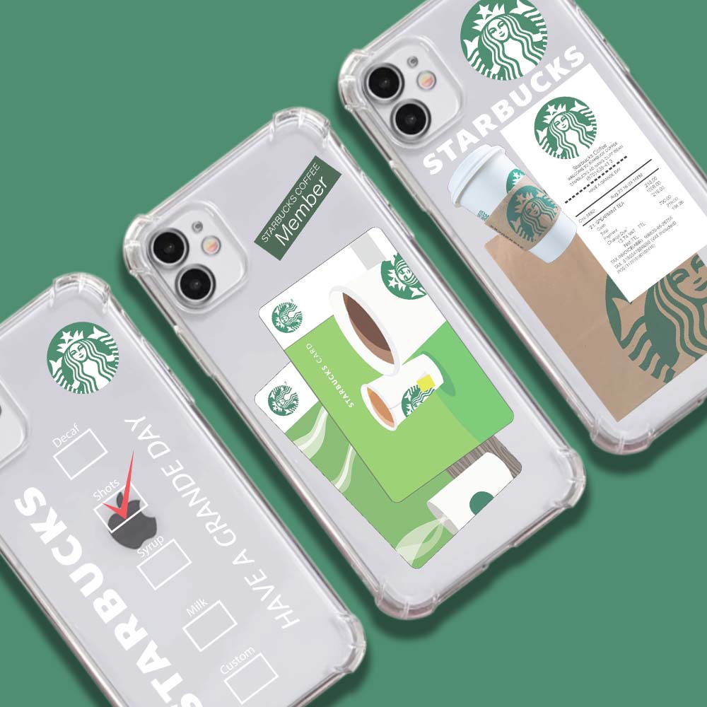 CASE ANTICRACK STARBUCKS For VIVO Y12S Y21S Y33S Y11 Y12 Y15 Y17 Y19 Y20 Y30 Y50 Y51 2020 Y53S Y67 V