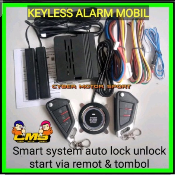 universal remot Keyless sistem starter mobil tanpa kunci. start stop engine keyless entry nakri_st