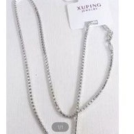 Xuping Rantai Kalung itali Silver 45 Cm Termurah K534L