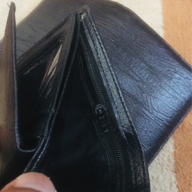 dompet lipat buku pria bahan kulit sintetis lokal Bona serat kayu #dompet #dompetlipat #dompetpria