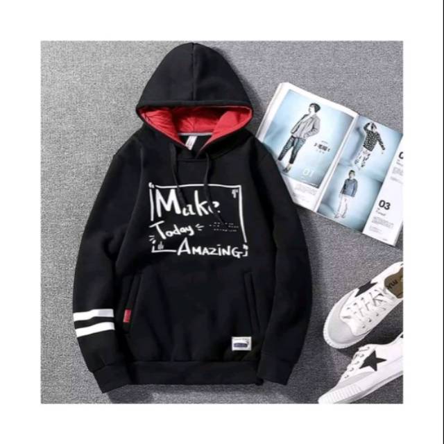 Sweater hoodie jaket cowok korea keren