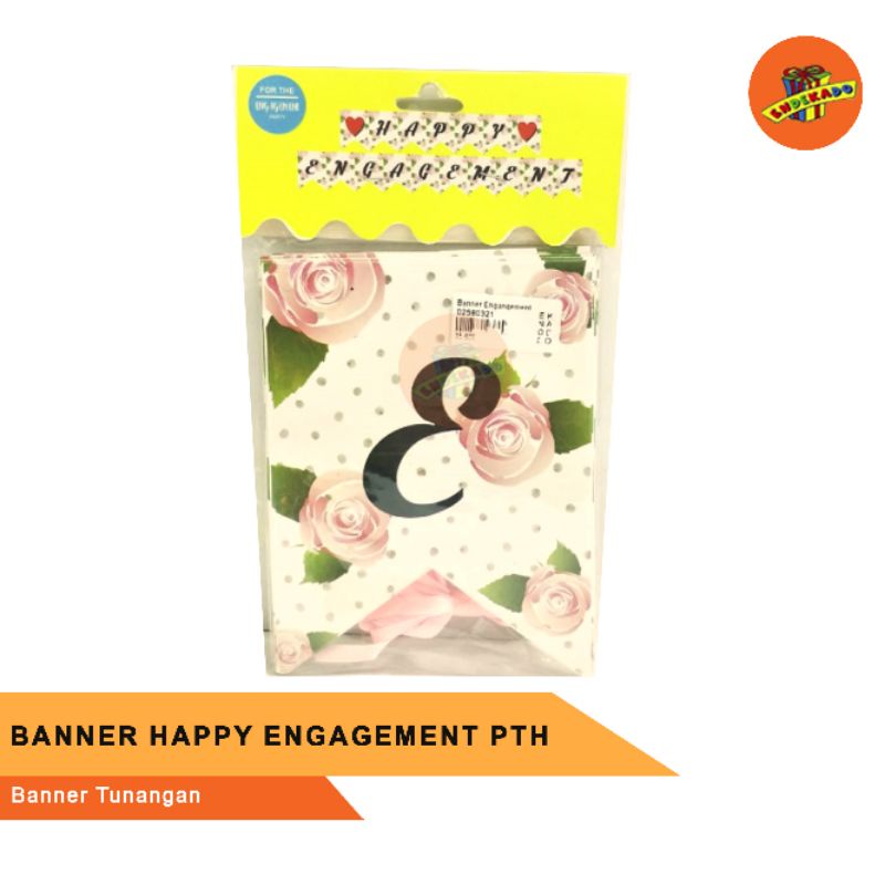 BANNER HAPPY ENGAGEMENT PTH - Banner Tunangan