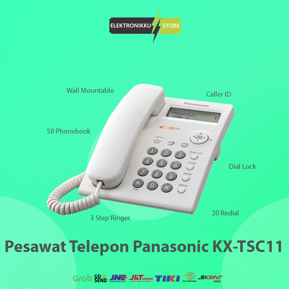 Jual Telephone Panasonic Kx Tsc11 Pesawat Telepon Kabel Rumah Kantor