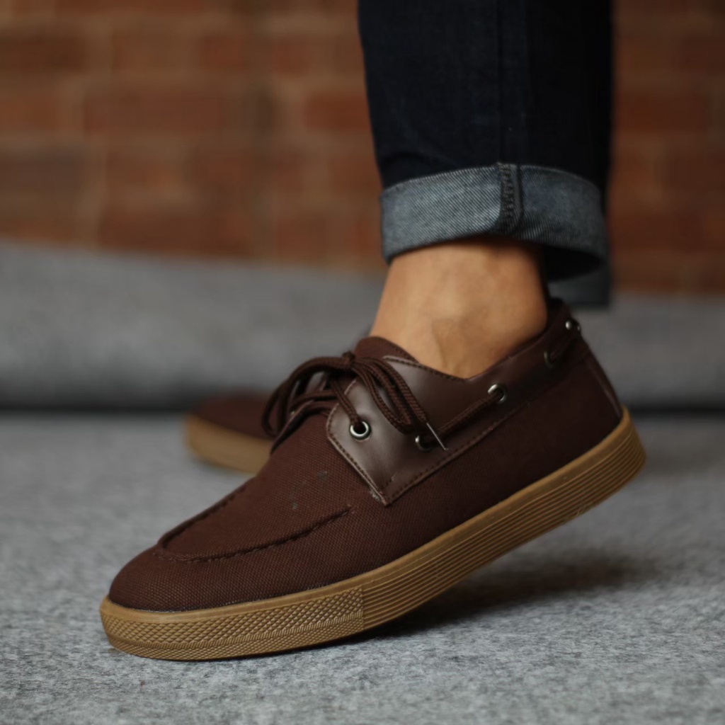 Sepatu kasual Pria loafers Sepatu casual pria cowo termurah pria Sepatu Kerja Kantor Semi Formal Kuliah Kondangan Gaya keren Kekinian Murah Terlaris || SEPATUS SLIP ON PRIA DEWASA KANVAS PREMIUM