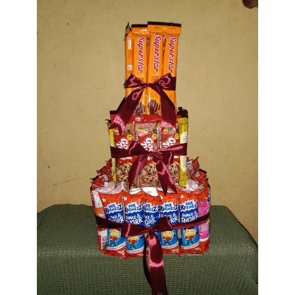 

Buket snack/snack ultah/snack ultah tingkat