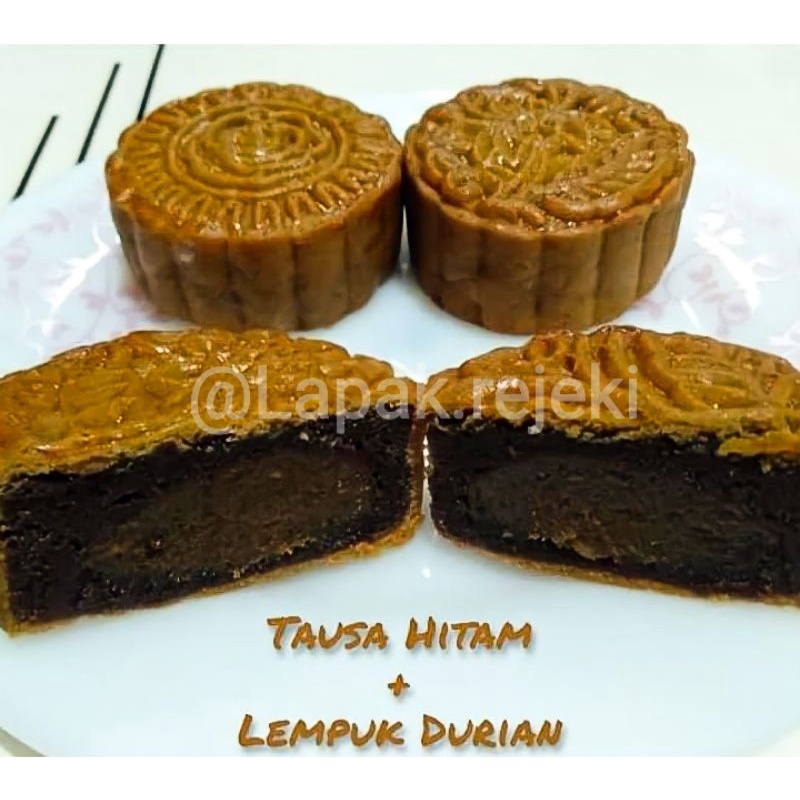 

HALAL Kue Bulan Isi Lempuk Durian / Moon Cake / Tongqiupia Selatpanjang - Lao Siong Selatpanjang / Hong Hong