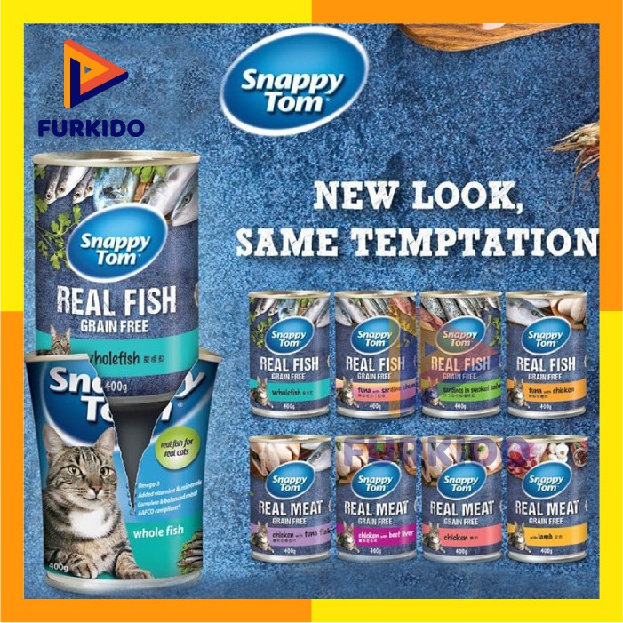 Snappy Tom Adult Cat 400gr - Makanan Basah Kucing