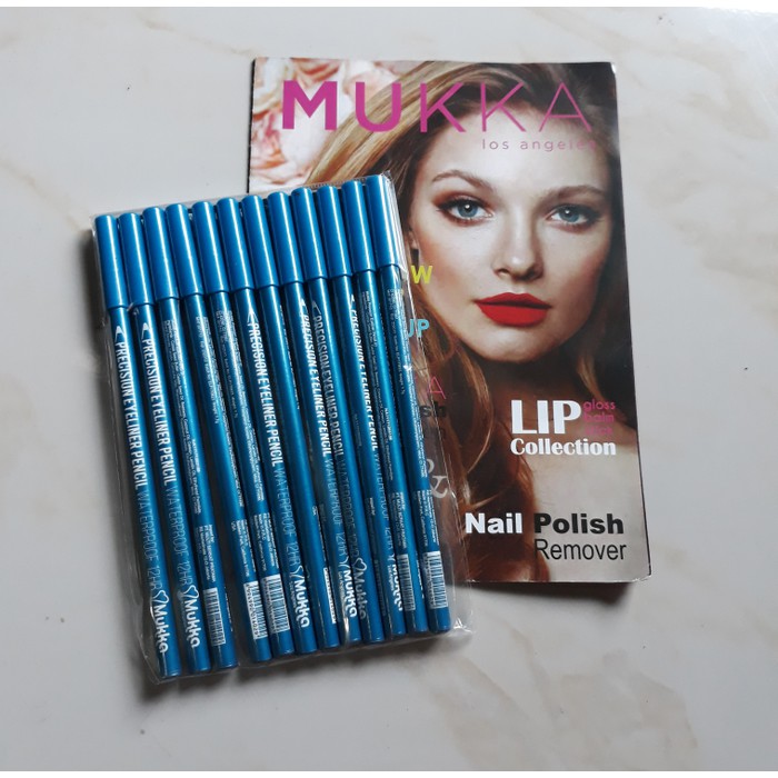 [BIRU] MUKKA PRECISION EYELINER PENCIL BLUE  / EYE LINER PENSIL