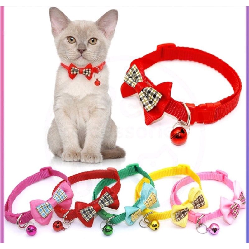 Kalung motif jejak anjing dan kucing Pet collar anjing kelinci kucing dog cat kalung hewan lonceng kecil