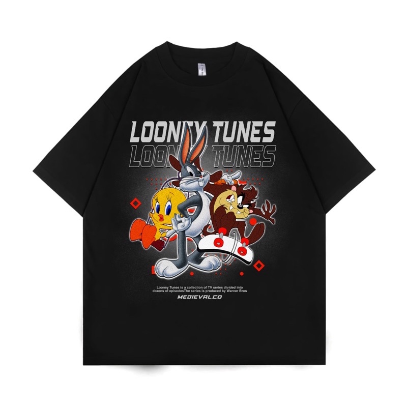 Jual T-SHIRT LOONEY TUNES OVERSIZE | VINTAGE | RAP TEE | BOOTLEG | TESS
