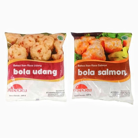 

MINAKU Bola Udang dan Bola Salmon 500 Gram