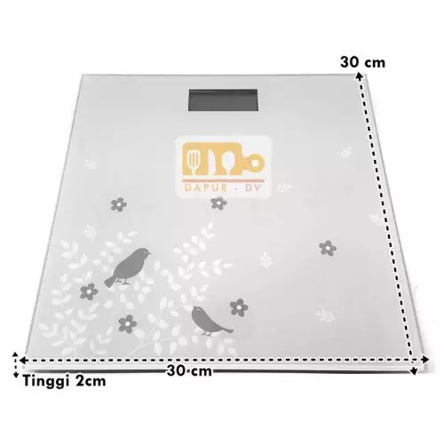 Timbangan Badan Digital square motif karakter 30 x 30 cm - random colour