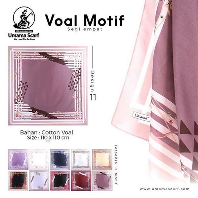 Jilbab segi empat umama