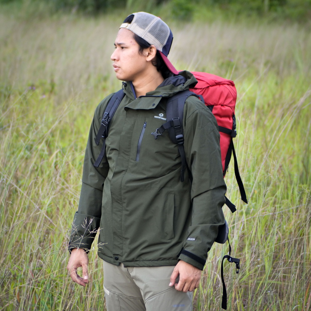 Greenforest Bunaken Jaket Gunung Waterproof Inner Polar Pria dan Wanita-1
