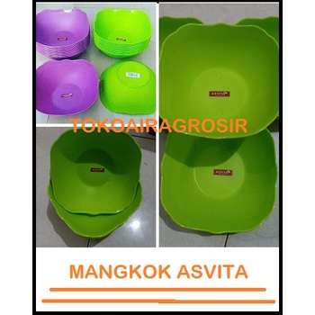 Mangkok Plastik asvita Bpa free,mangkuk bakso - COD