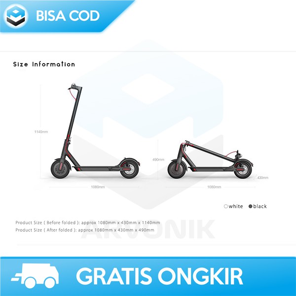 SKUTER LISTRIK XIAOMI MIJIA M365 ORI ELECTRIC SCOOTER DEWASA MURAH