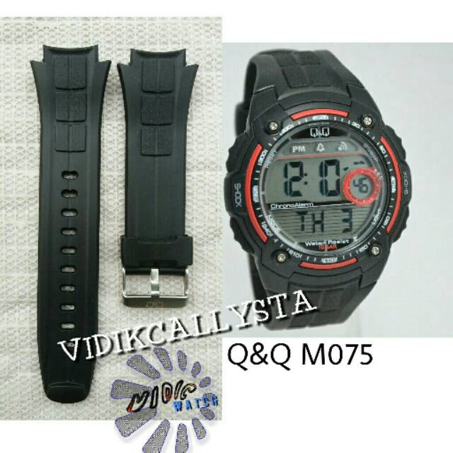 TALI RUBBER JAM TANGAN QNQ Q&amp;Q QQ MO75 M-O75 MO 75 / M-075 M075 M 075