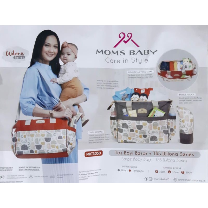 isd/jnid MBT3049 TAS KECIL ,MBT3050 TAS BESAR MOMS BABY SERI WILONA