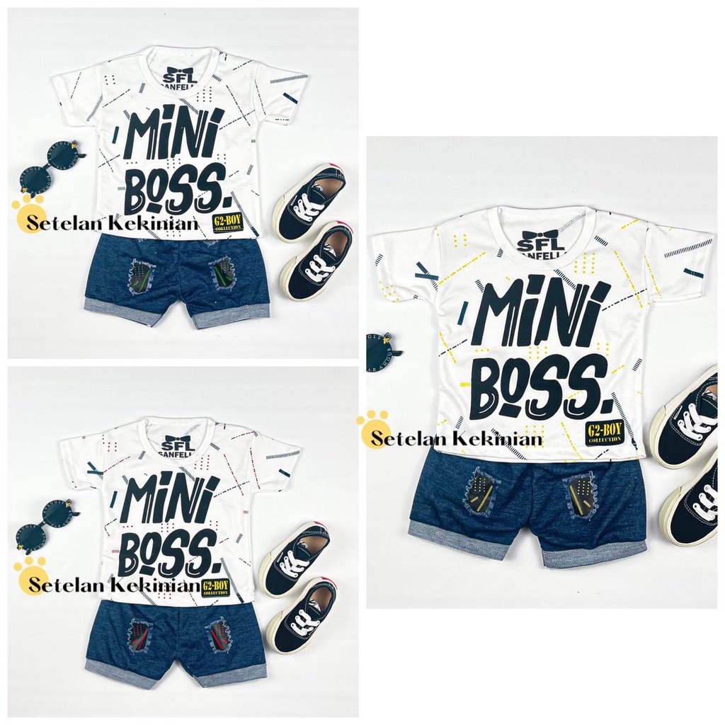 [SK] Set Anak Cowok Murah Harga Grosir Baju Anak Laki Laki 6bulan_12bulan Trendy Mini Boss Casual